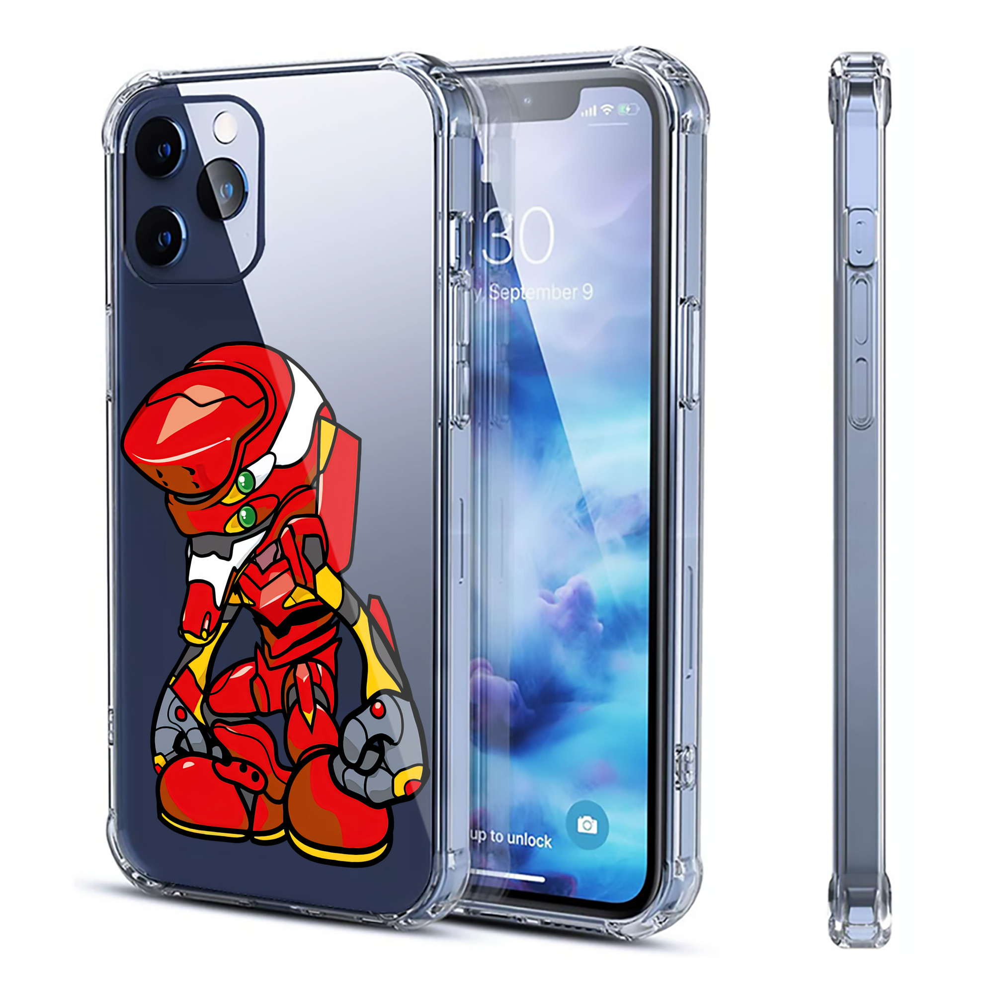 （画像用） EVA 新世紀エヴァンゲリオン 【iPhone 12シリーズ対応】透明スマホケース（クリアソフトケース）